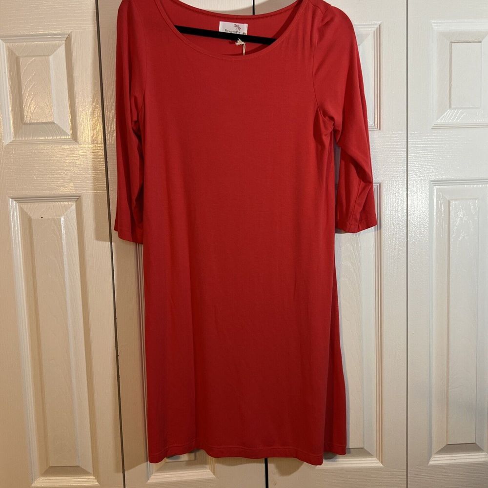 Dragonfly Women's Medium T shirt dress  3/4 sleeve NWT‎